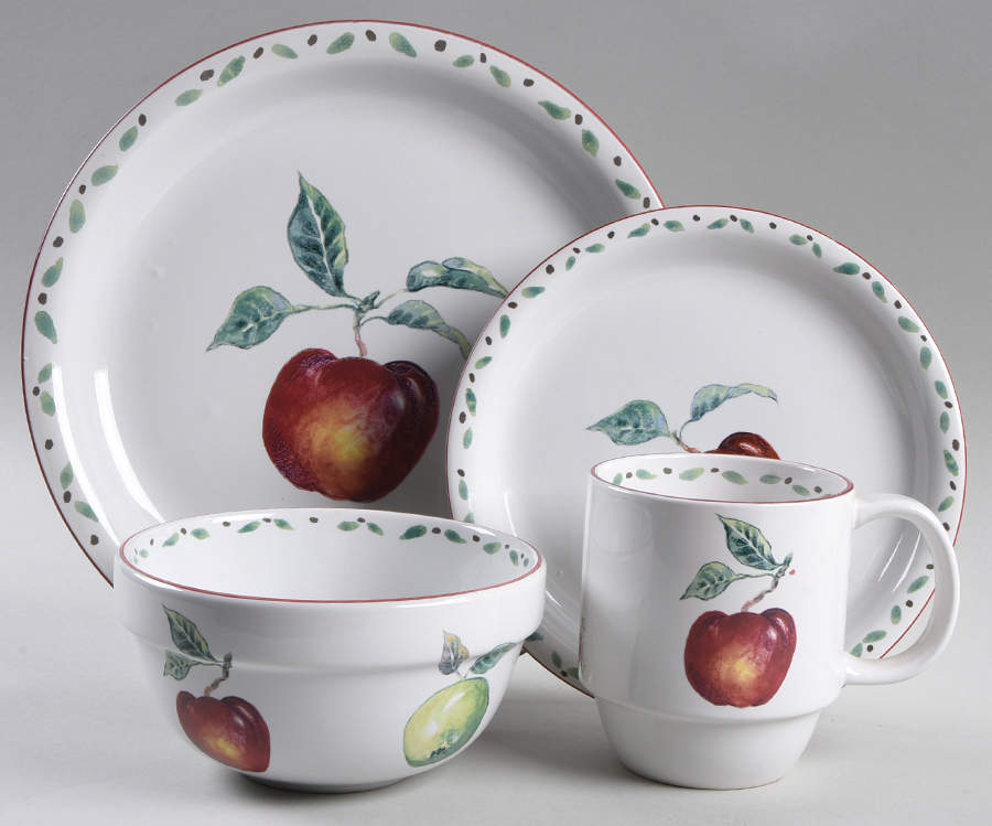 Fresh Apple 4 Piece Place Setting by Stoney Hill-1