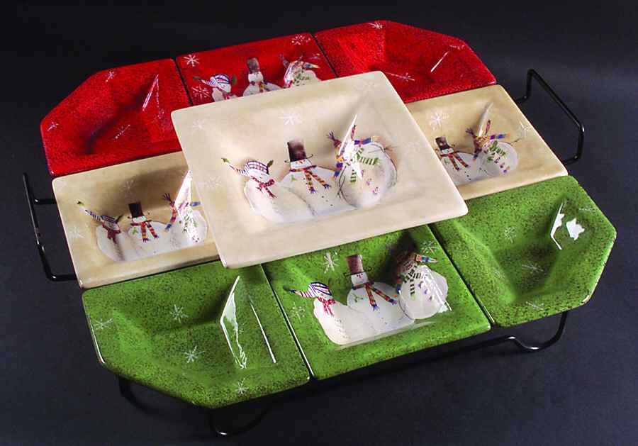 Snowmates Accessories 10 Piece Entertainment Set with Wire Rack by Sakura-1
