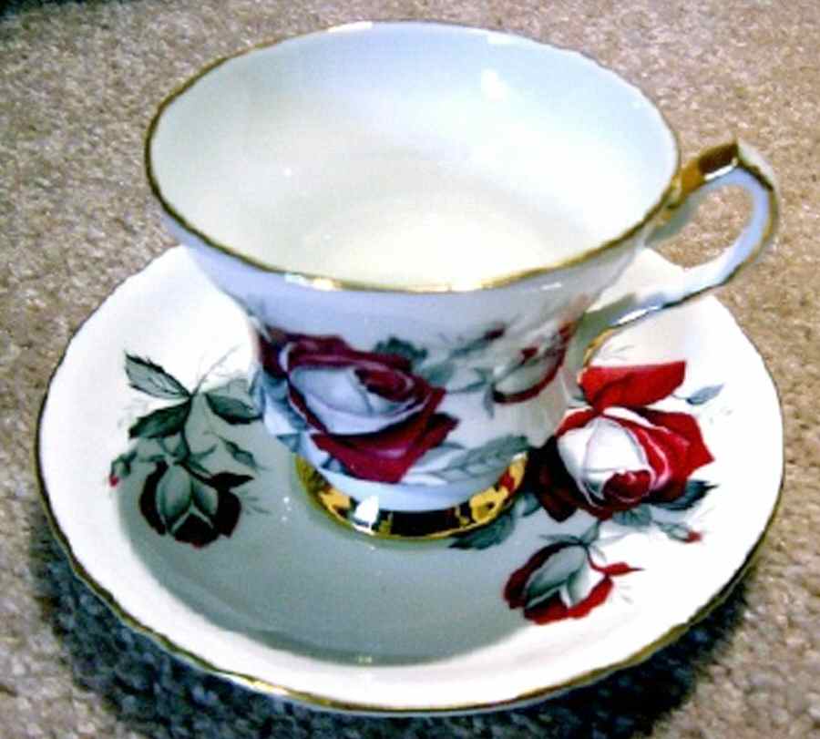 4211-M-89 Footed Cup & Saucer Set by Society (England)-1