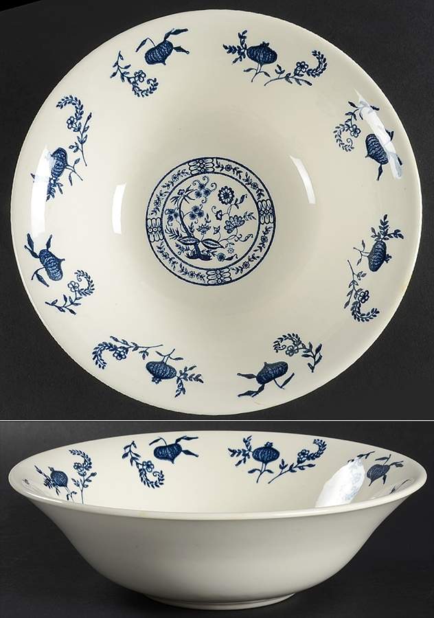 Blue Onion 8" Round Vegetable Bowl by SCIO-1