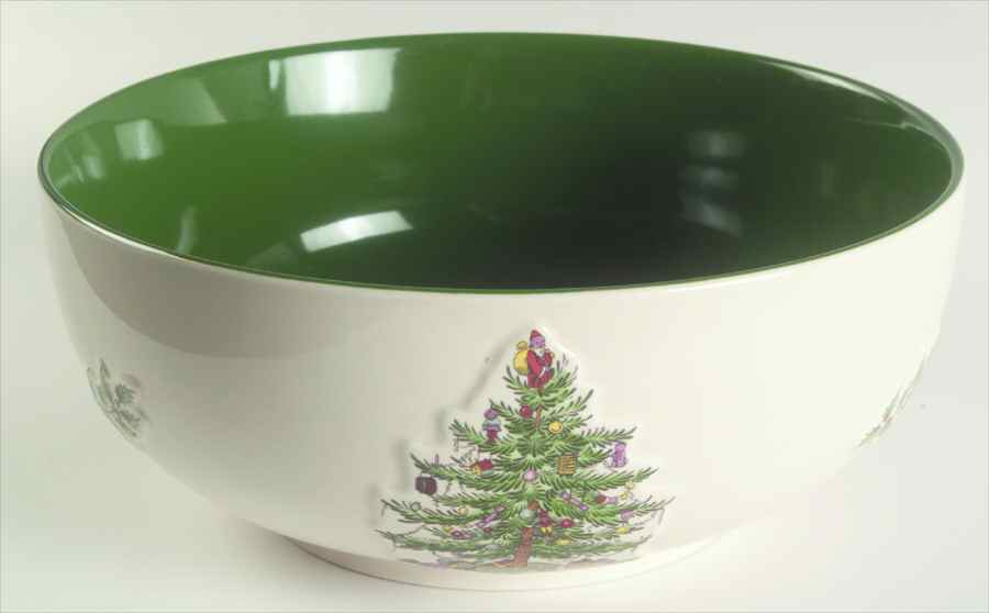 Christmas Tree 9" Round Serving Bowl by Spode-1