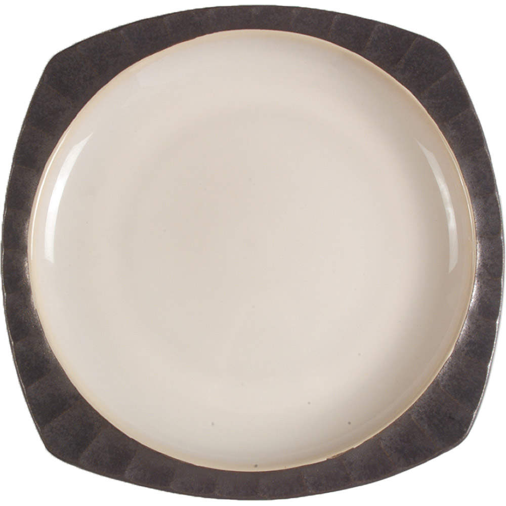 Contrast Charcoal 12" Chop Plate (Round Platter) by Sango-1