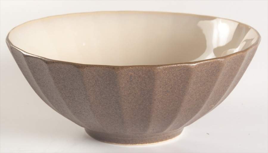 Contrast Brown Soup/Cereal Bowl by Sango-1