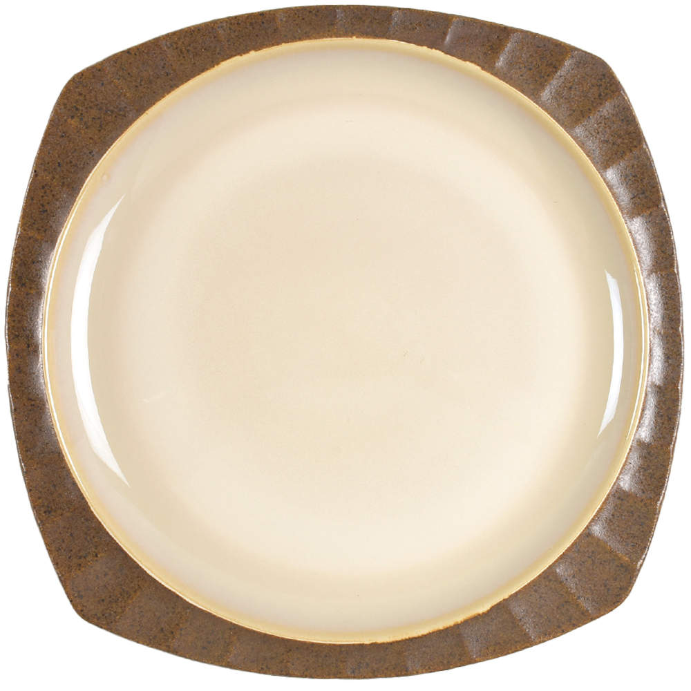 Contrast Brown 12" Chop Plate (Round Platter) by Sango-1