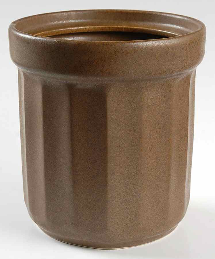 Contrast Brown Extra Large Canister No Lid by Sango-1