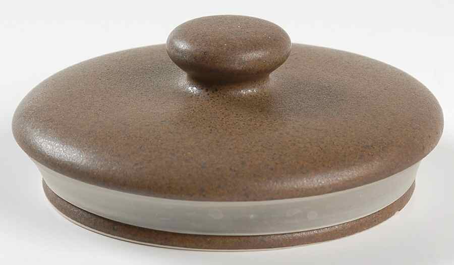 Contrast Brown Lid for Extra Large Canister by Sango-1