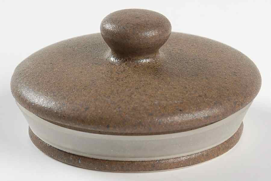 Contrast Brown Lid for Small Canister by Sango-1