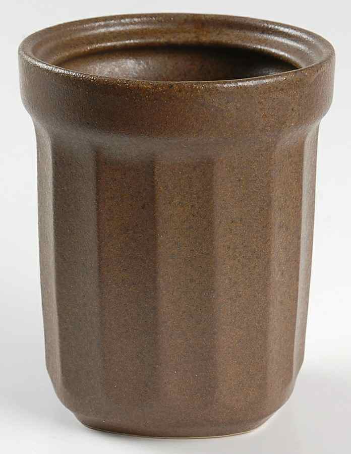 Contrast Brown Small Canister No Lid by Sango-1