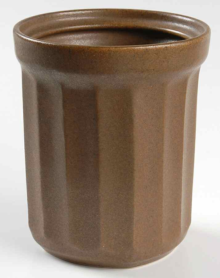 Contrast Brown Medium Canister No Lid by Sango-1