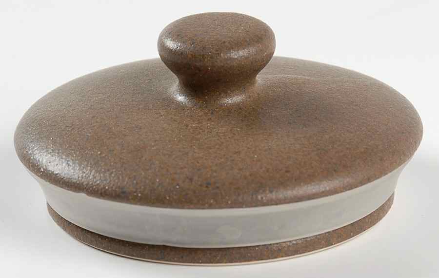 Contrast Brown Lid for Medium Canister by Sango-1