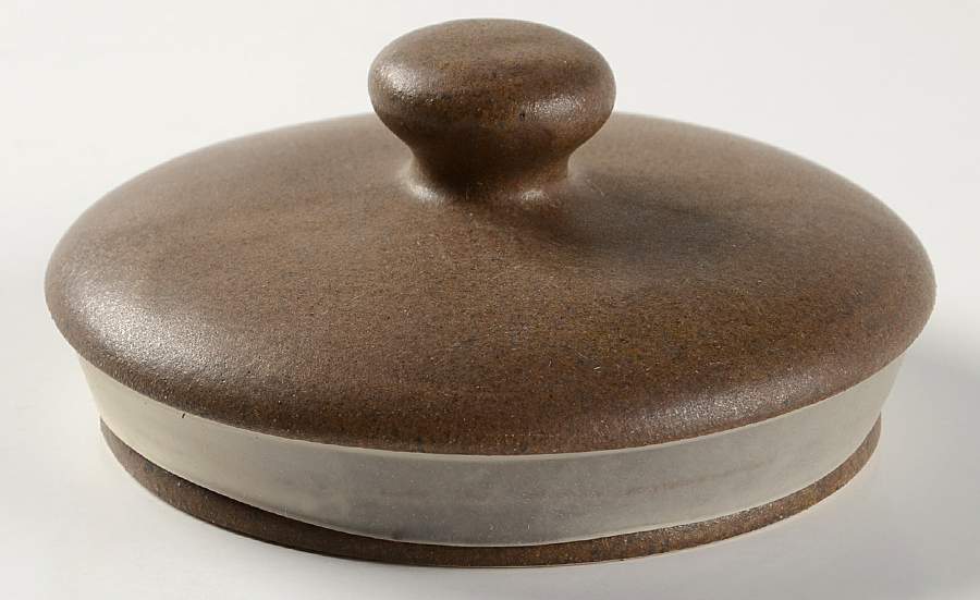 Contrast Brown Lid for Large Canister by Sango-1