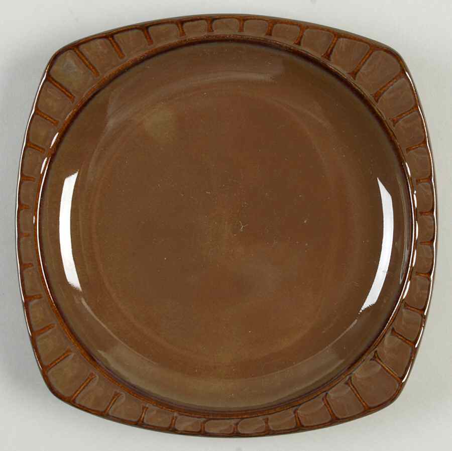 Society Brown Salad Plate by Sango-1