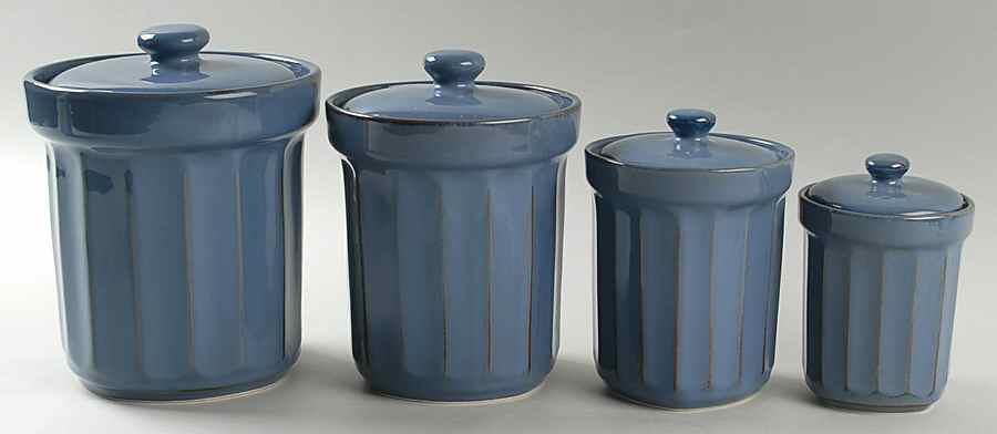 Society Eggplant (4 Piece) Canister Set (Box Set) by Sango-1