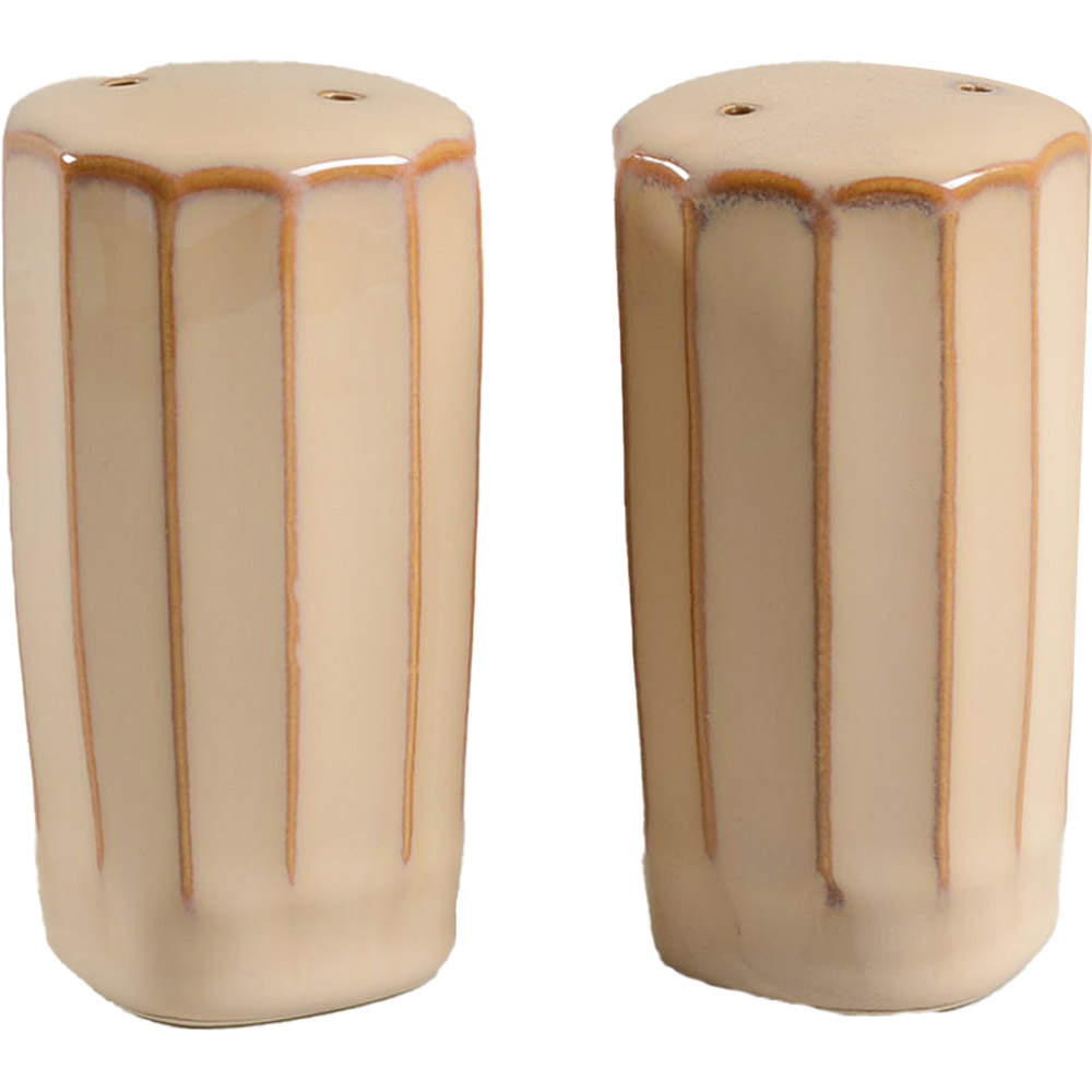Society Beige Salt & Pepper Set by Sango-1