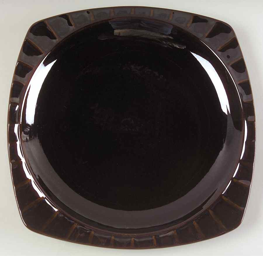 Society Black Dinner Plate by Sango-1