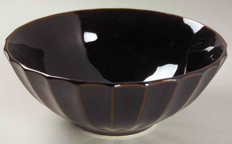 Society Black Soup/Cereal Bowl by Sango-1