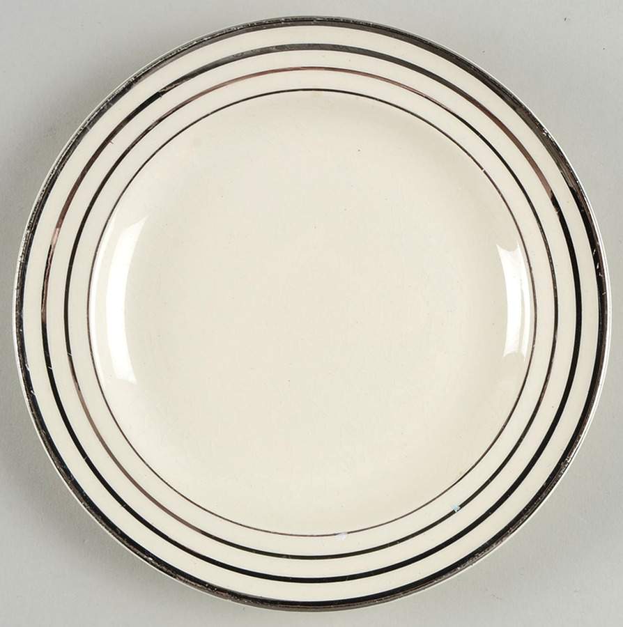 Platinum Alloy Bread & Butter Plate by Salem-1