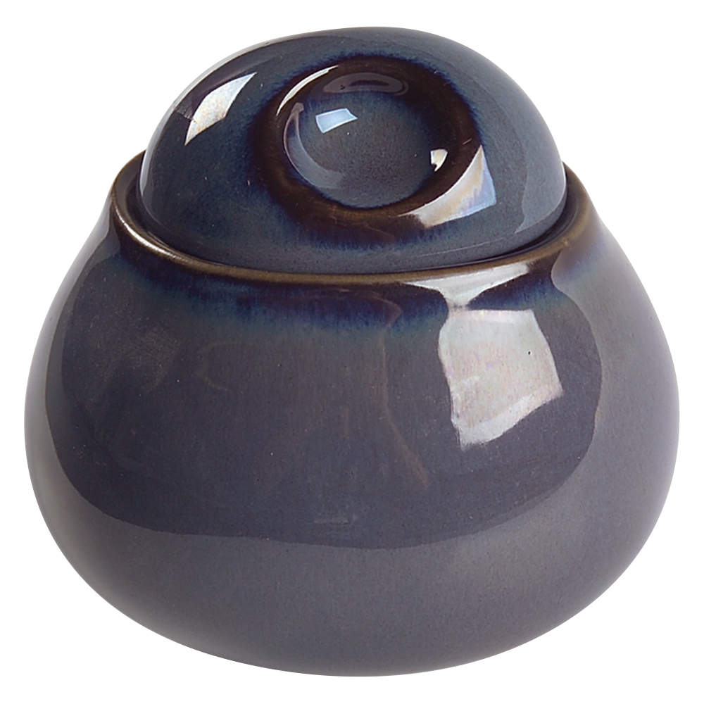 Nova Eggplant Sugar Bowl & Lid by Sango-1