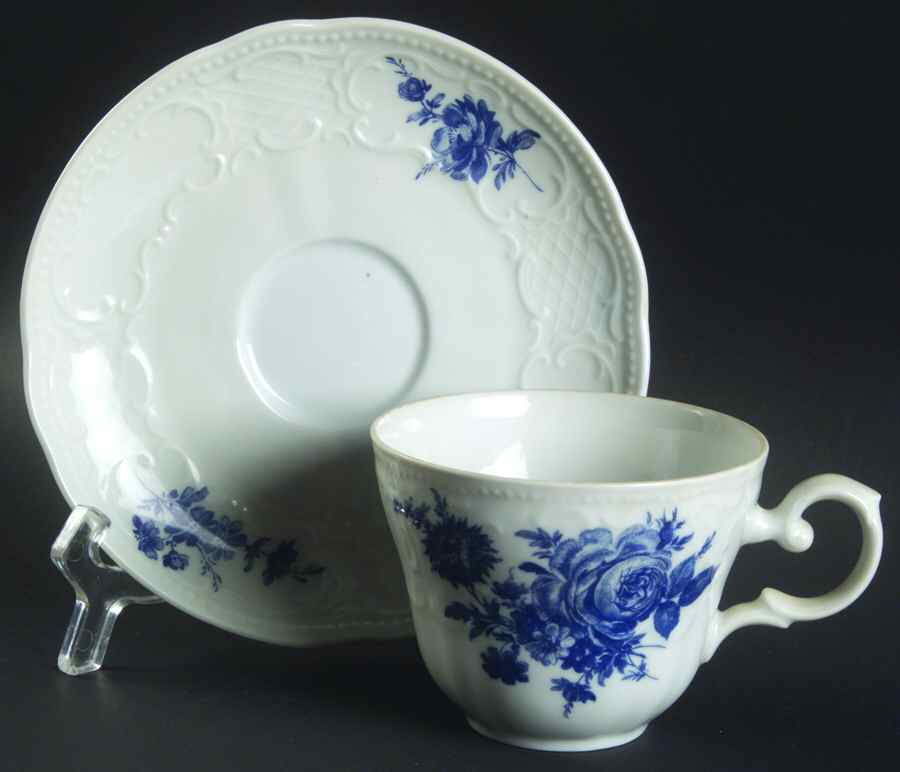 SLT364 Flat Cup & Saucer Set by Seltmann-1