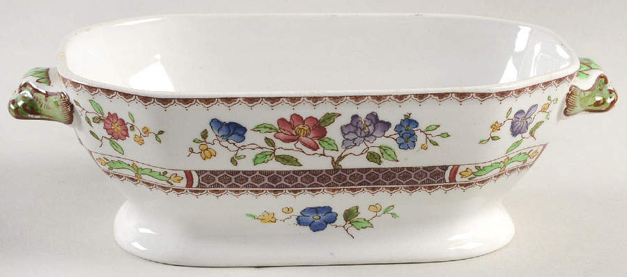 Chinese Rose (No Trim) Sauce Boat No Lid by Spode-1