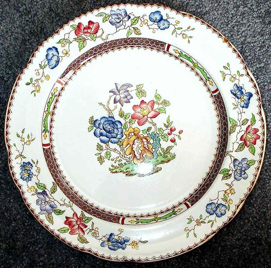 Chinese Rose (No Trim) Dinner Plate by Spode-1