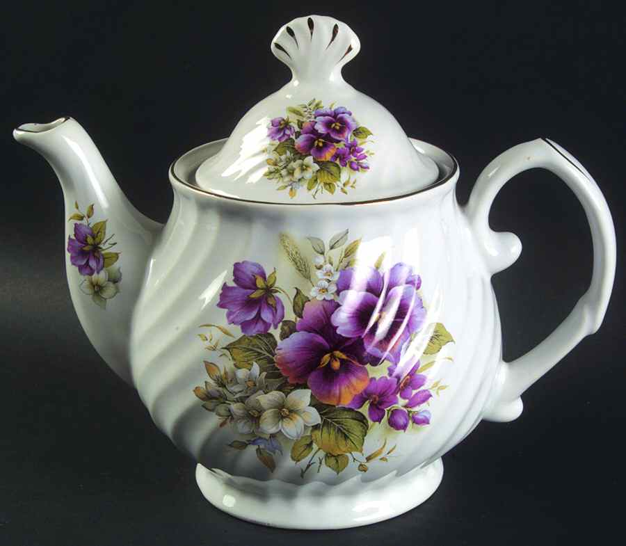 STF47 Teapot & Lid by Staffordshire-1