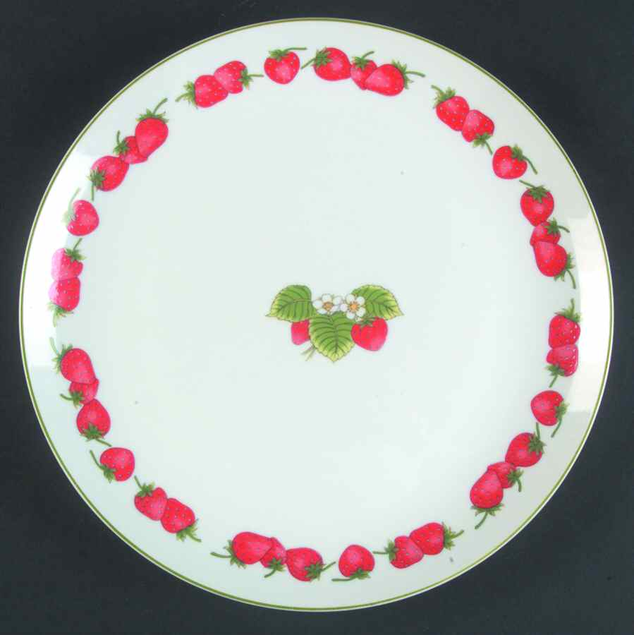 Strawberry Patch Dinner Plate by Shafford-1