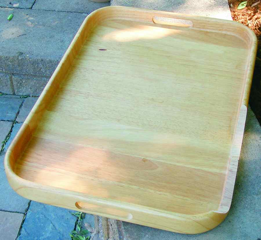 Tropica Wood Rectangular Handled Tray by Studio Nova-1