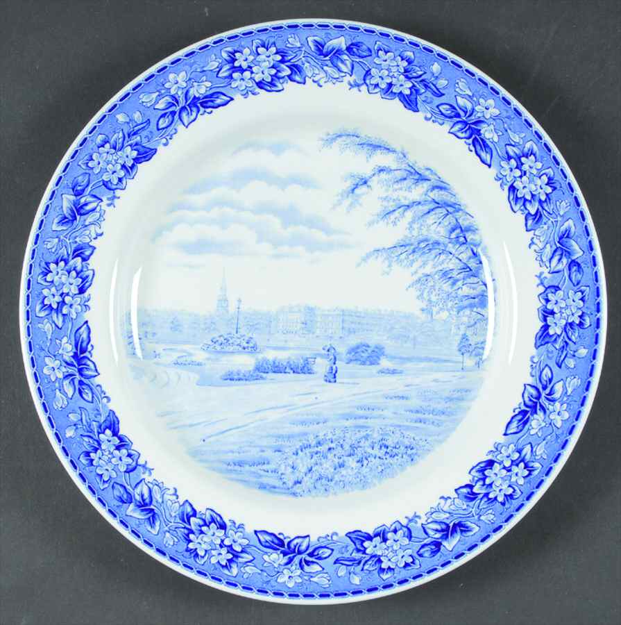 Boston Scenes Blue Luncheon Plate by Spode-1