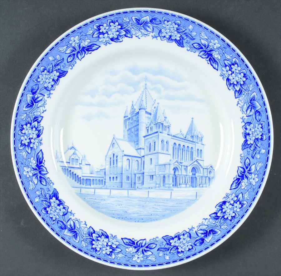 Boston Scenes Blue Luncheon Plate by Spode-1