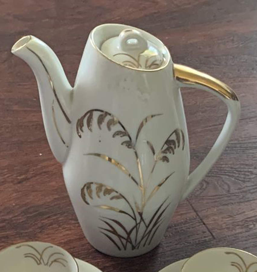 SER5 Coffee Pot & Lid by Sterling China (Japan)-1