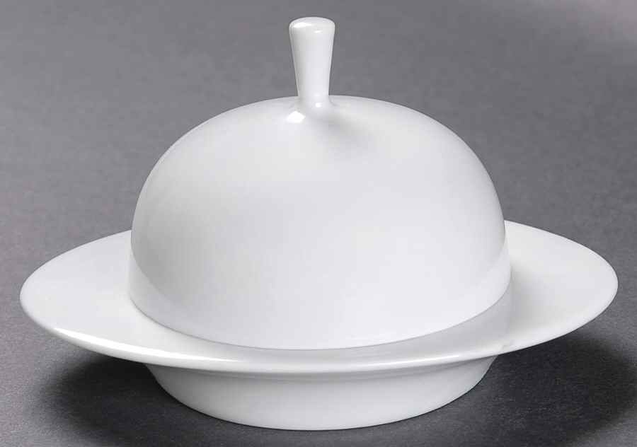 Seagrass Round Covered Butter by Sasaki-1