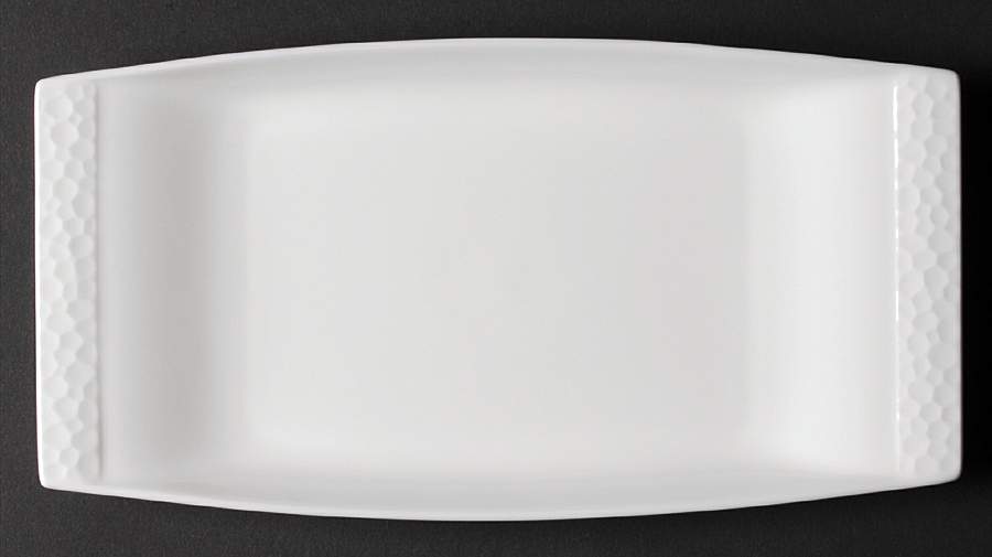 Sculpture 9" Rectangular Serving Platter by Sasaki-1
