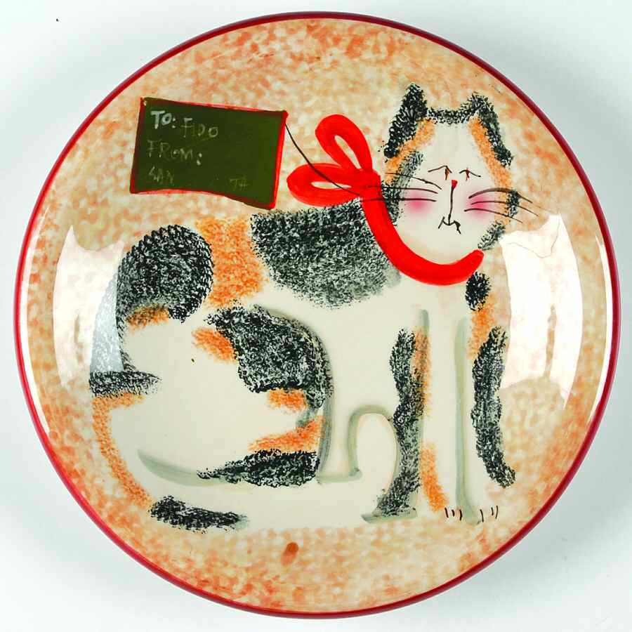Christmas Cats (Coupe) Salad Plate by Sakura-1