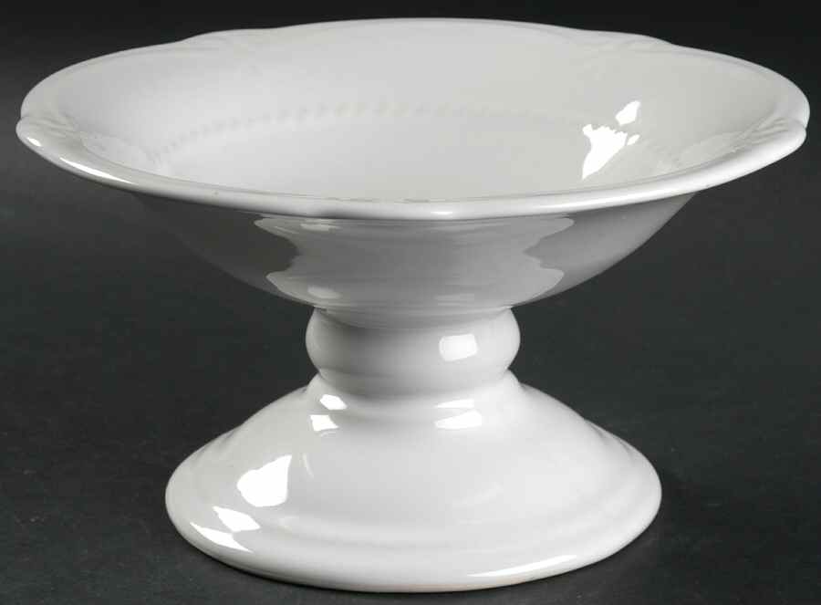 Gallery Collection White Compote by Southern Living-1