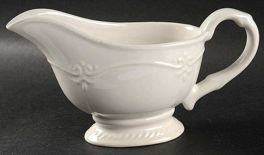 Gallery Collection White Gravy Boat by Southern Living-1
