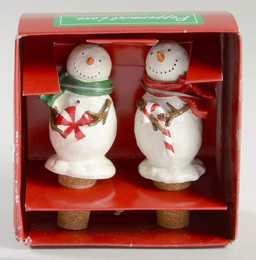 Peppermint Lane Wine Bottle Stoppers - Set of 2 Motifs by Sonoma Home-1