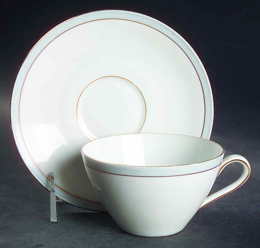 SLT368 Flat Cup & Saucer Set by Seltmann-1