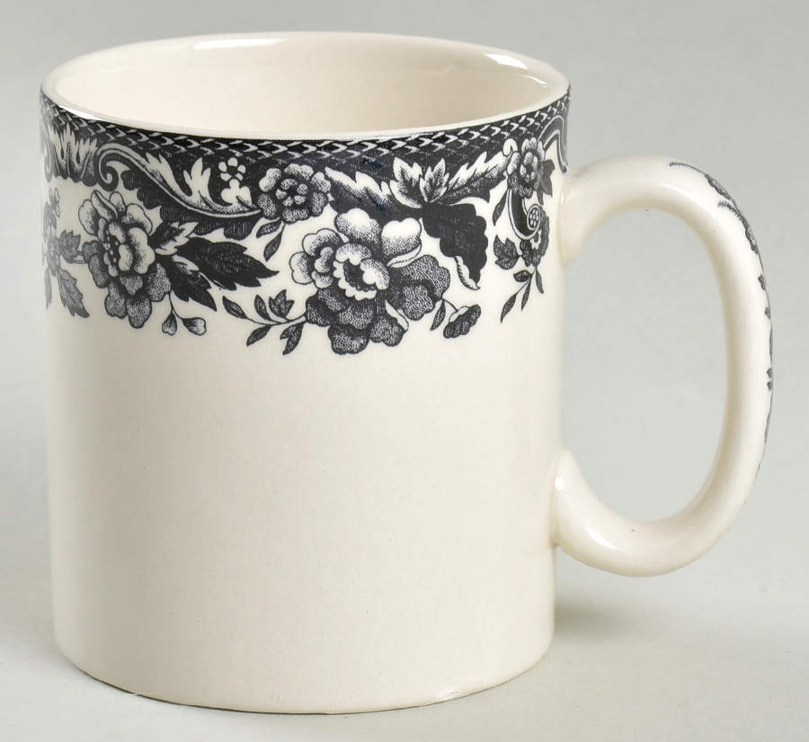 Delamere Black Mug by Spode-1
