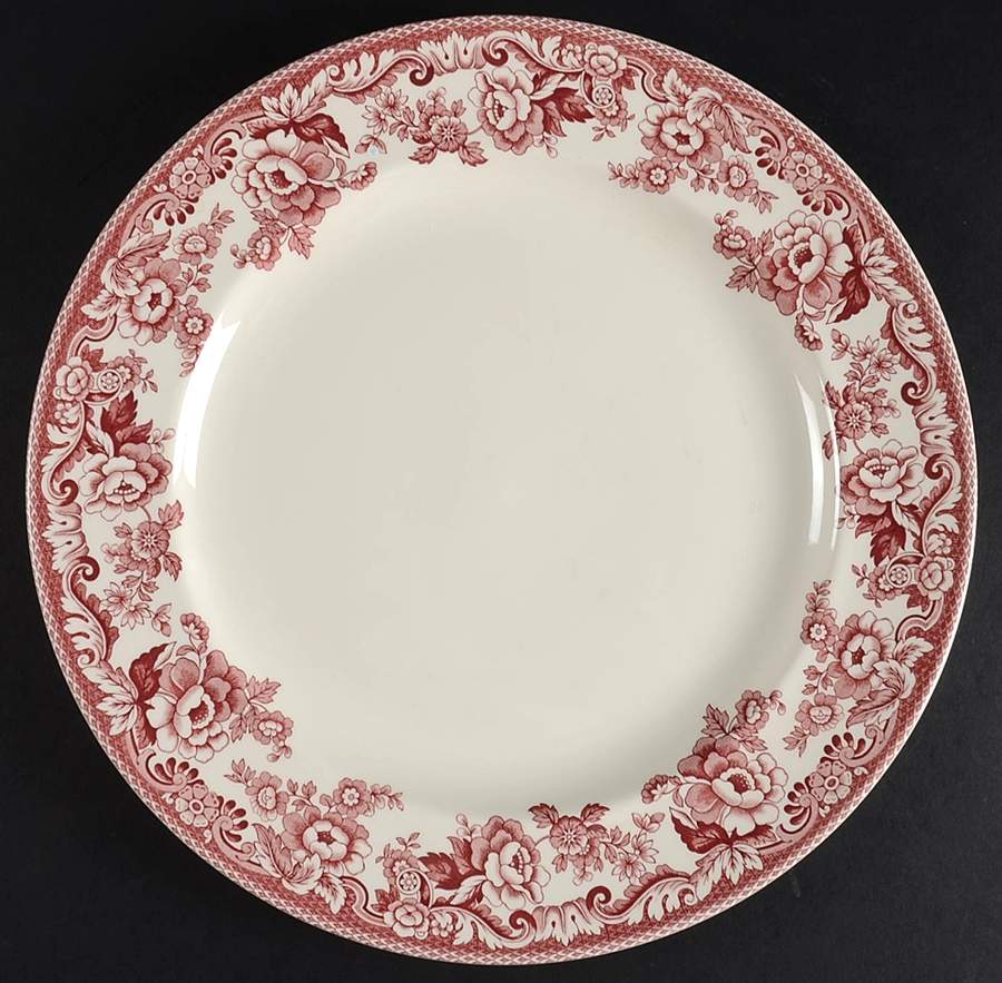 Delamere Cranberry 12" Chop Plate (Round Platter) by Spode-1