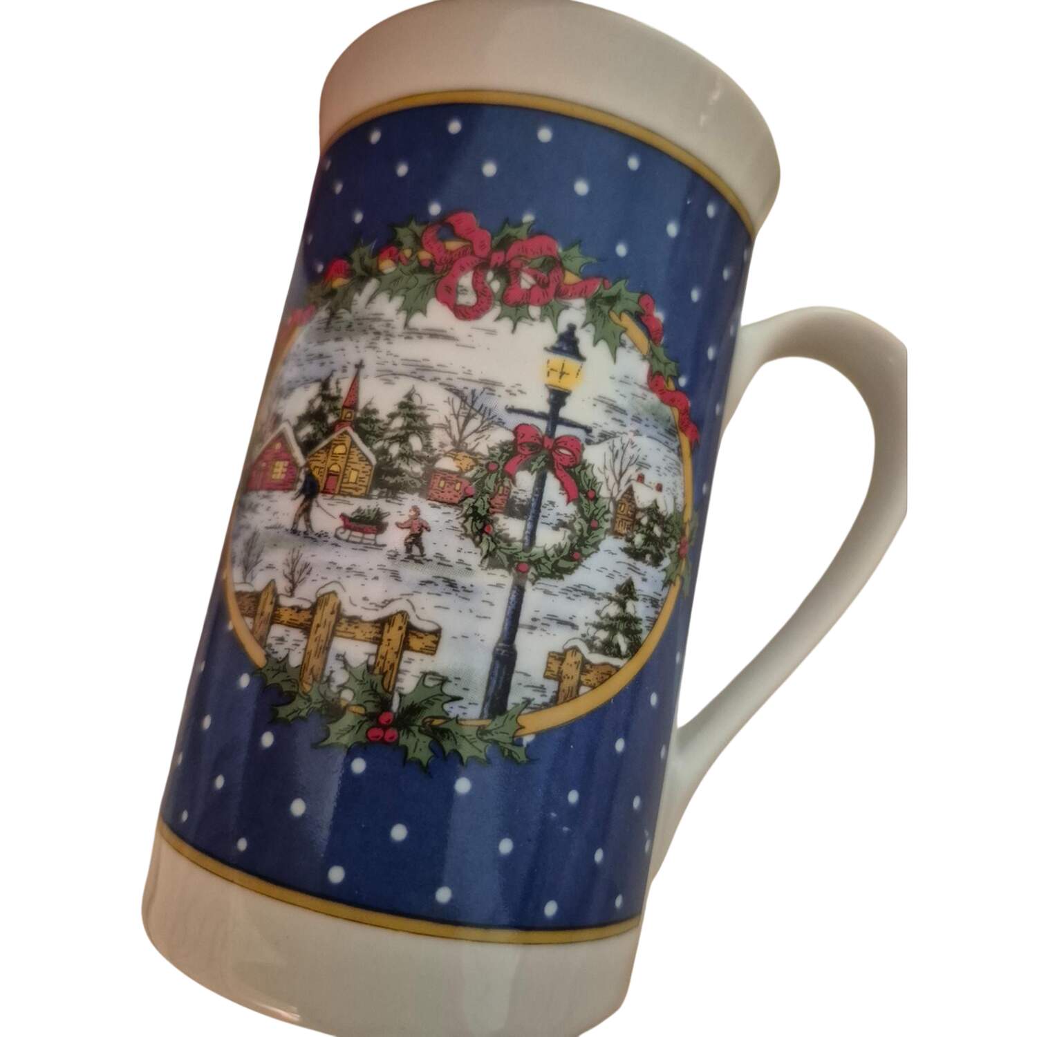 Christmas Town Cappuccino Mug by Studio Nova-1