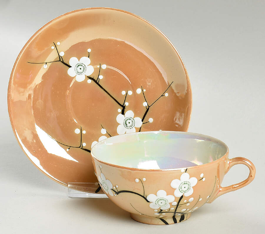 SZK3 Flat Cup & Saucer Set by Shimizu Rokunosuko-1
