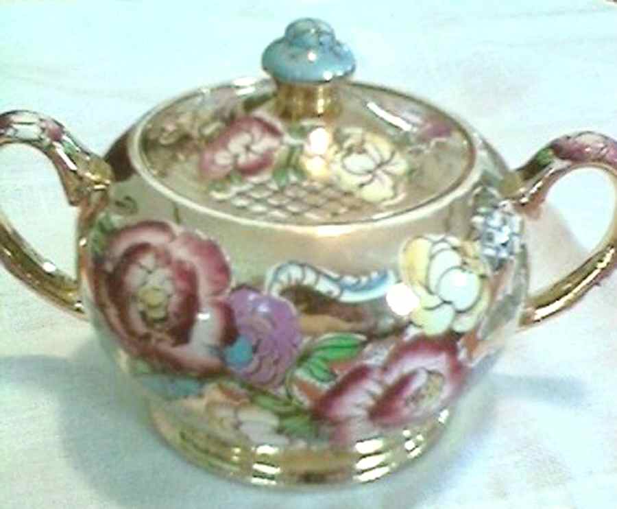 1664TM Sugar Bowl & Lid by Sadler-1