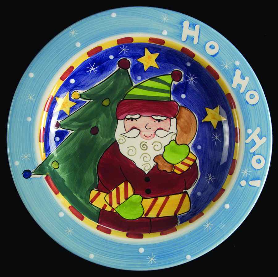 Ho Ho Santa Salad Plate by Studio Nova-1