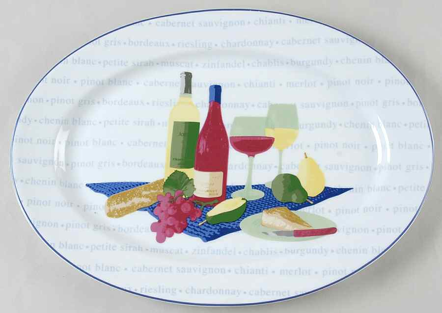 Napa Picnic 14" Oval Serving Platter by Signature-1