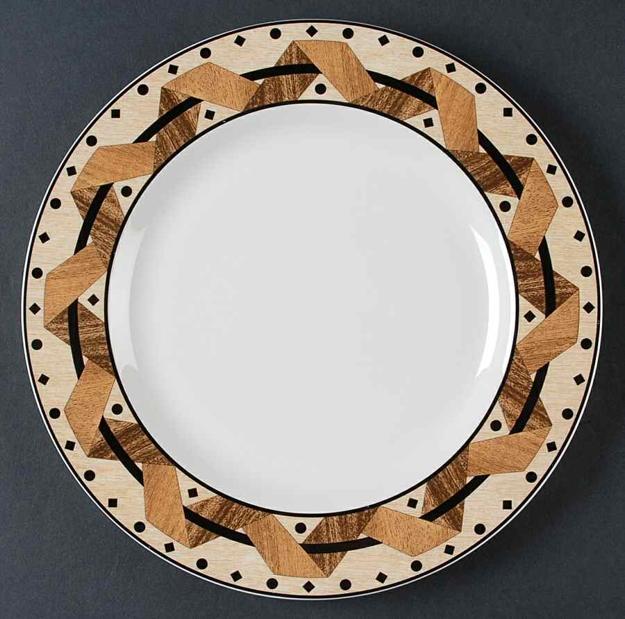 Black Walnut Dinner Plate by Sango-1