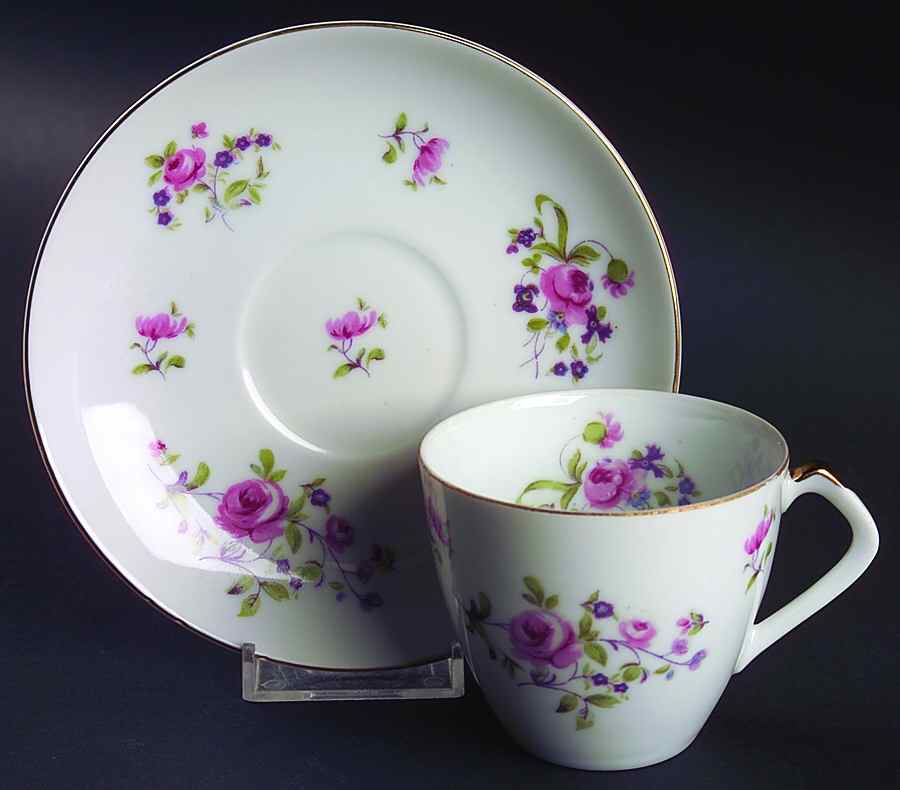 4648 Flat Cup & Saucer Set by Saji-1