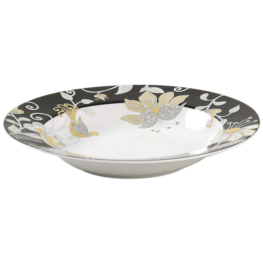 Yellow Bird Rim Soup Bowl by Sadek-1