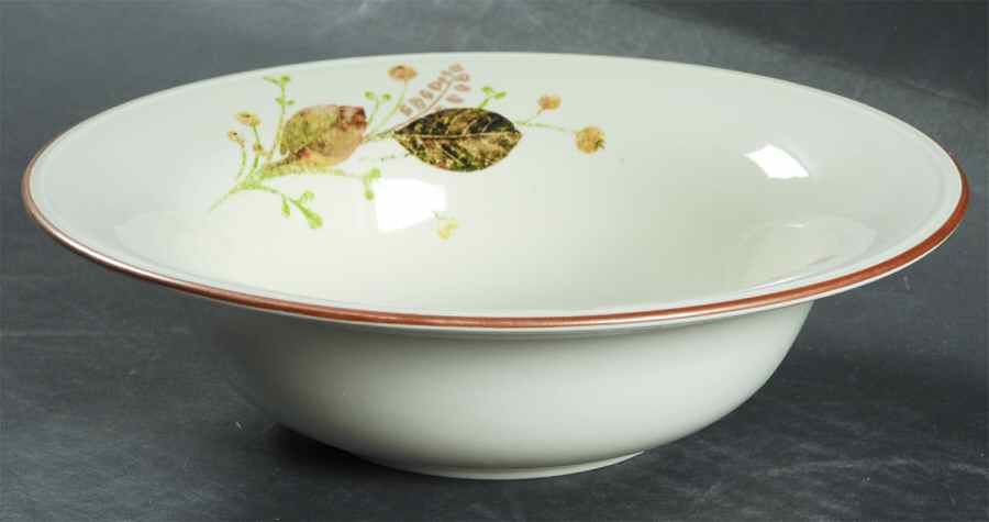Winter Bouquet Rim Soup Bowl by St Nicholas Square-1
