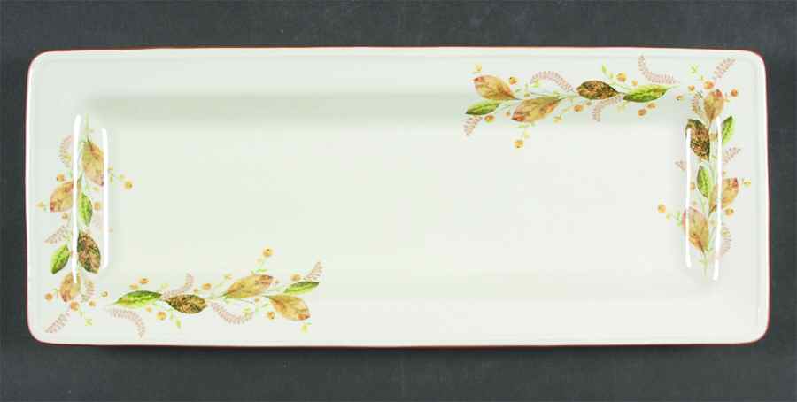 Winter Bouquet 14" Rectangular Serving Platter by St Nicholas Square-1